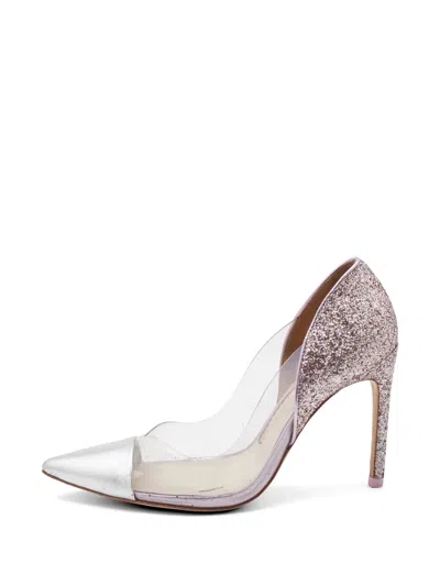 Pre-owned Sophia Webster Daria Glitter-detail Pumps In White