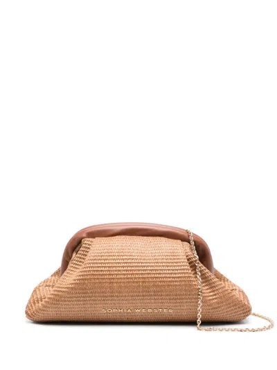 Sophia Webster Duchesss Clutch Bag In Brown