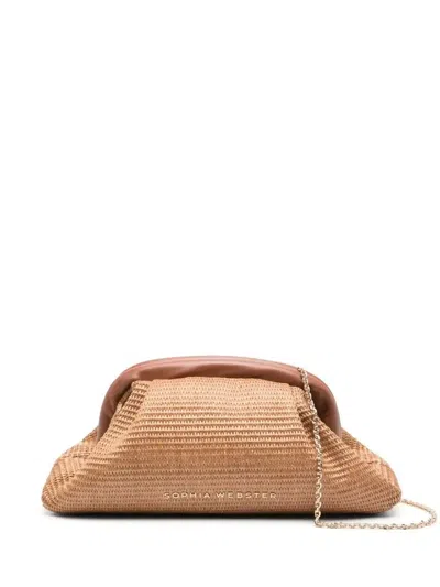 Sophia Webster Duchesss Clutch Bag In Brown