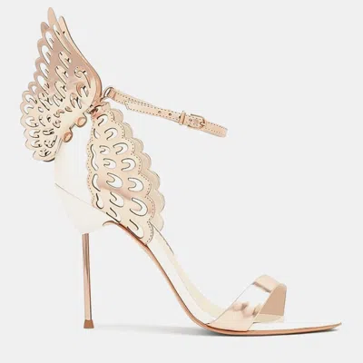 Pre-owned Sophia Webster Evangeline Gold Leather Sandal