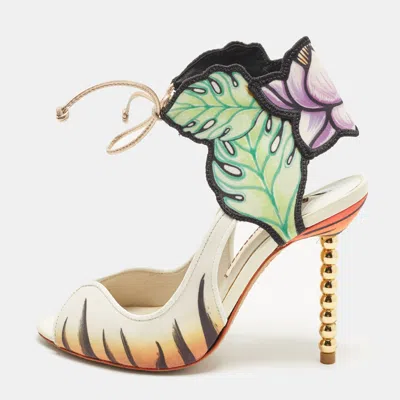 Pre-owned Sophia Webster Evangeline Size 36 Multicolor Leather Ankle Strap Sandals