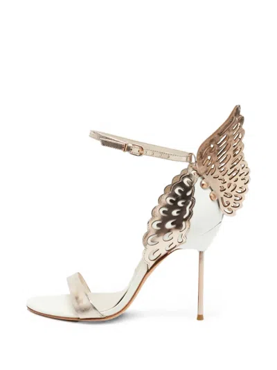 Pre-owned Sophia Webster Evangeline Wing-detail Sandals In White