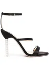 Sophia Webster Faw Crystal-heeled Sandals In Black