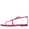 Sophia Webster Round Head Flat-soled Sandals In Multicolour