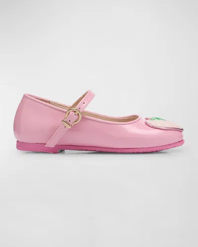 Sophia Webster Kids' Girl's Amora Ballerina Flats, Baby/toddlers In Pink
