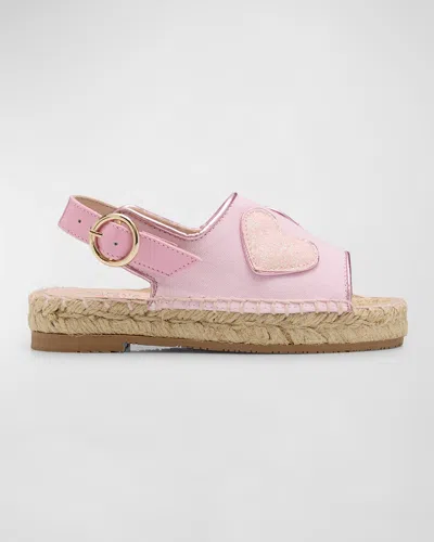 Sophia Webster Girl's Amora Espadrille Sandals, Baby/toddler/kids In Pink Strawberry