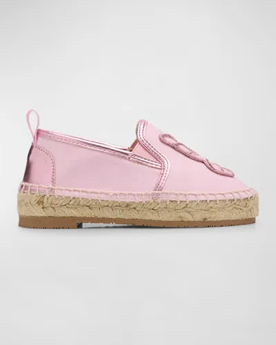 Sophia Webster Girl's Butterfly Espadrille Flats, Toddler/kids In Candy Floss