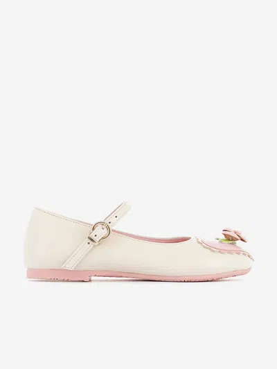 Sophia Webster Kids' Girls Amora Flat In Ivory