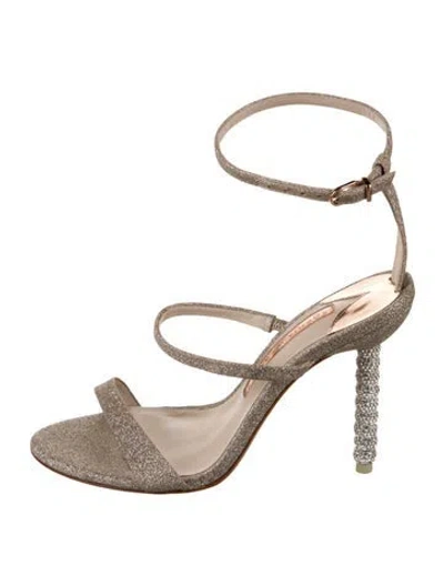 Pre-owned Sophia Webster Glitter Crystal Embellishments Sandals