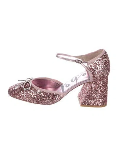 Pre-owned Sophia Webster Glitter Patterned D'orsay Pumps W/ Tags In Pink