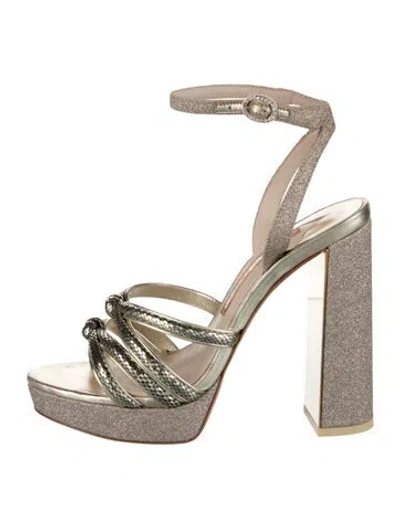 Pre-owned Sophia Webster Glitter Patterned Sandals