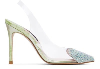 Sophia Webster Green Amora Slingback Heel