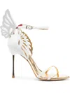 Sophia Webster Heavenly 100mm Butterfly Sandals In White