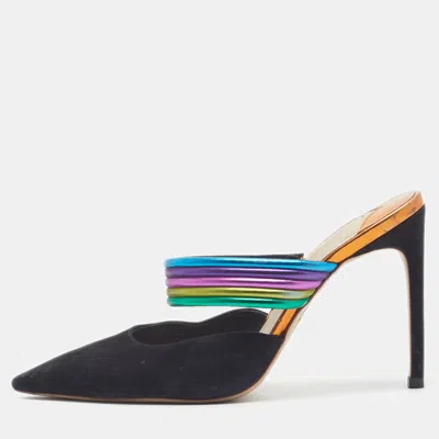 Pre-owned Sophia Webster Joy Size 39 Multicolor Leather And Suede Mules