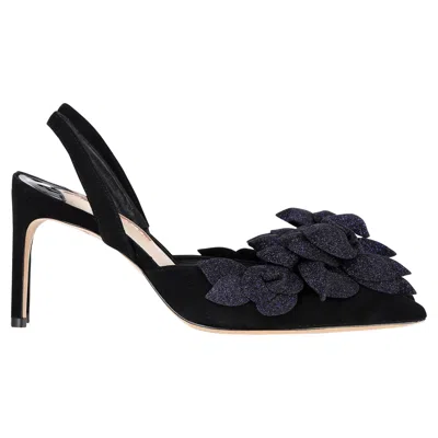 Sophia Webster Jumbo Lilico Pumps In Black Suede