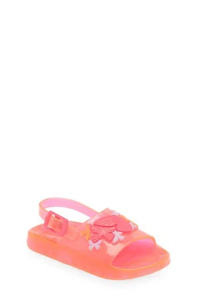 Sophia Webster Kids' Butterfly Jelly Sandal In Fluro Pink