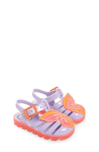Sophia Webster Kids' Butterfly Jelly Sandal In Lilac/ Pink