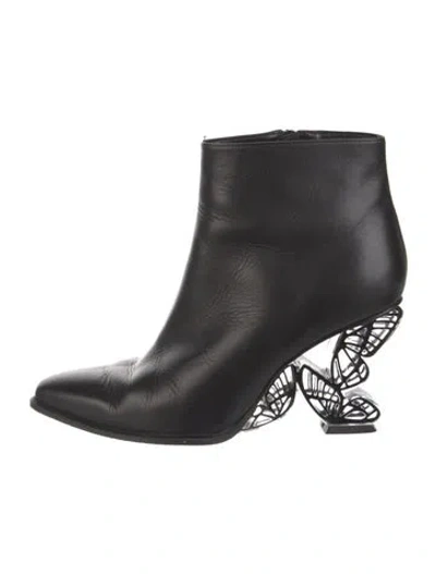 Pre-owned Sophia Webster Leather Boots In Black