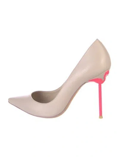 Pre-owned Sophia Webster Leather Colorblock Pattern Pumps In Pink