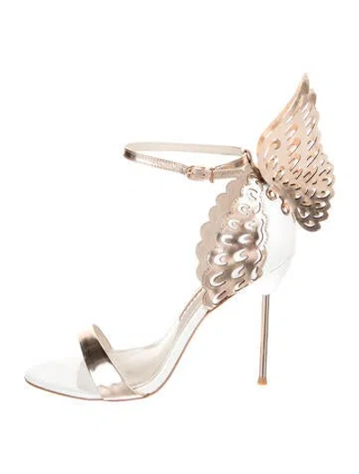 Pre-owned Sophia Webster Leather Colorblock Pattern Sandals In Pink