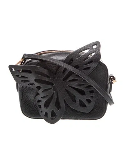Pre-owned Sophia Webster Leather Crossbody Bag In Black