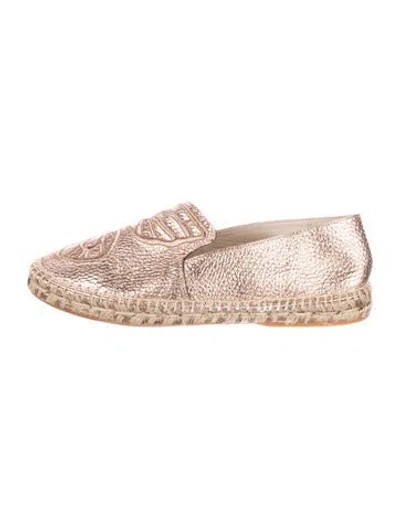 Pre-owned Sophia Webster Leather Embroidered Accent Espadrilles