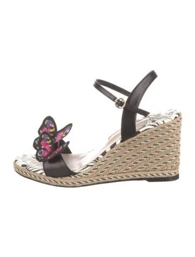 Pre-owned Sophia Webster Leather Espadrilles In Black