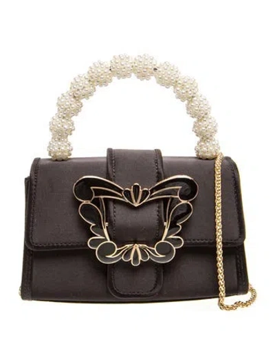 Pre-owned Sophia Webster Leather Evening Bag In Black