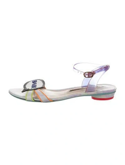 Pre-owned Sophia Webster Leather Floral Print Sandals In Multi