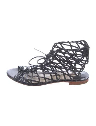 Pre-owned Sophia Webster Leather Gladiator Sandals In Blue