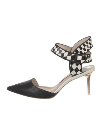 Pre-owned Sophia Webster Leather Graphic Print D'orsay Pumps In Multi