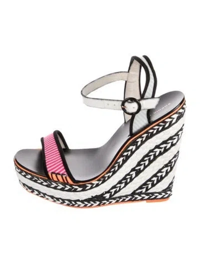 Pre-owned Sophia Webster Leather Patterned Espadrilles In Multi