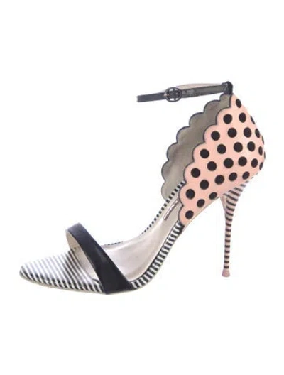 Pre-owned Sophia Webster Leather Polka Dot Print Sandals In Multicolor