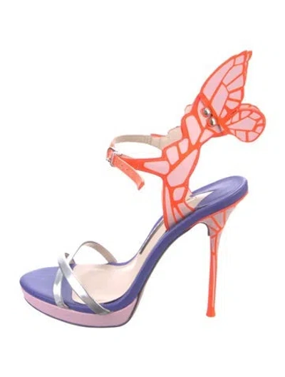 Pre-owned Sophia Webster Leather Printed Sandals In Multi