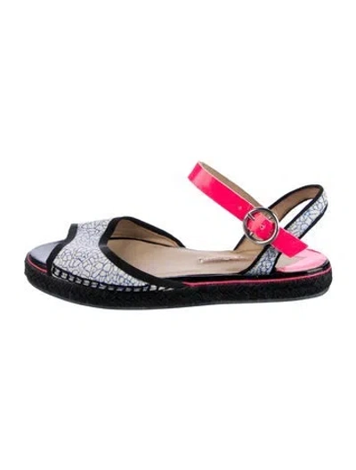 Pre-owned Sophia Webster Leather Printed Sandals In Multi