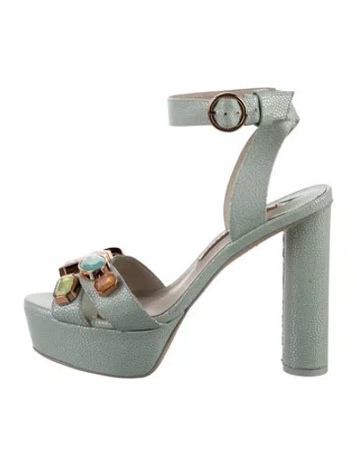 Pre-owned Sophia Webster Leather Pumps In Green