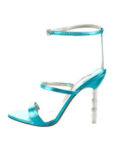 Pre-owned Sophia Webster Leather Sandals In Blue