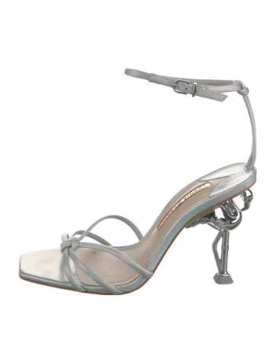 Pre-owned Sophia Webster Leather Sandals In Silver