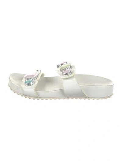 Pre-owned Sophia Webster Leather Sandals In White