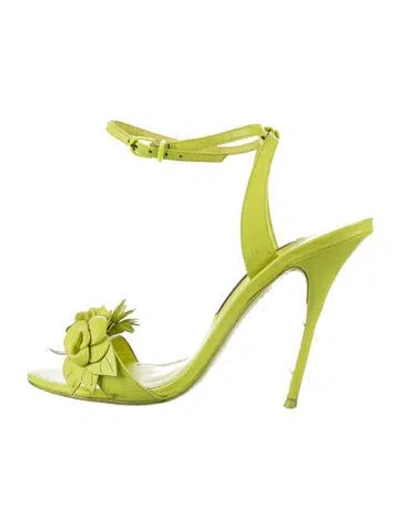 Pre-owned Sophia Webster Leather Sandals In Yellow