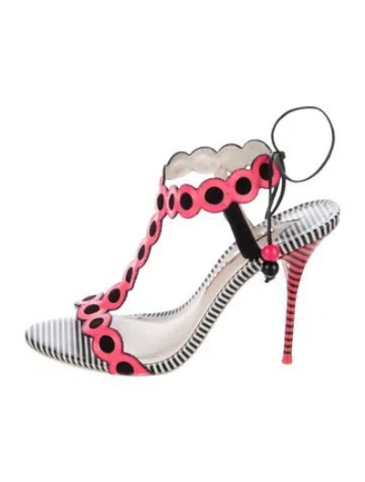 Pre-owned Sophia Webster Leather Striped Sandals In Multicolor
