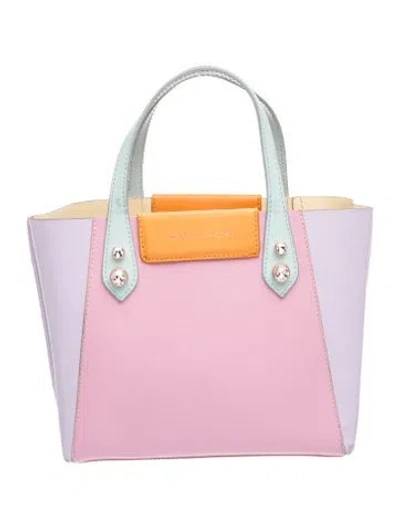 Pre-owned Sophia Webster Leather Top Handle Bag In Pink