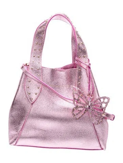 Pre-owned Sophia Webster Leather Top Handle Bag In Pink