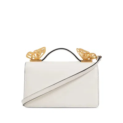 Sophia Webster Leather Tote Bags In White