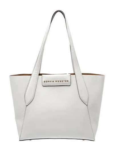Pre-owned Sophia Webster Leather Tote In White
