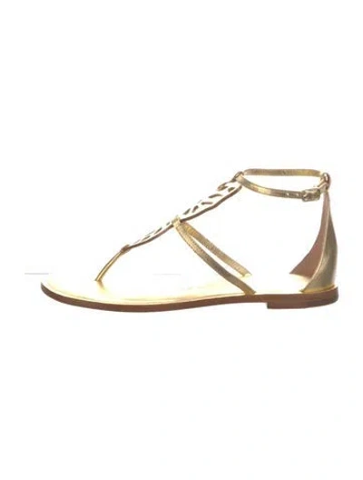 Pre-owned Sophia Webster Leather T-strap Sandals