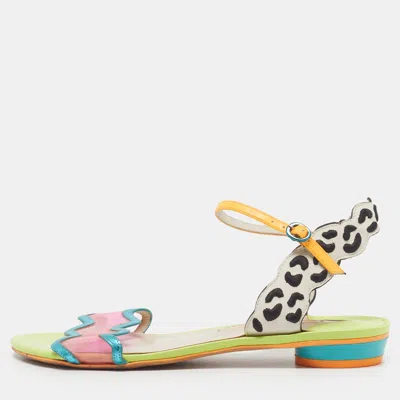 Pre-owned Sophia Webster Lilico Size 39 Multicolor Leather And Pvc Flat Sandals