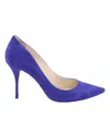 Sophia Webster Lola Electric 90 Pumps In Blue Suede In Blue