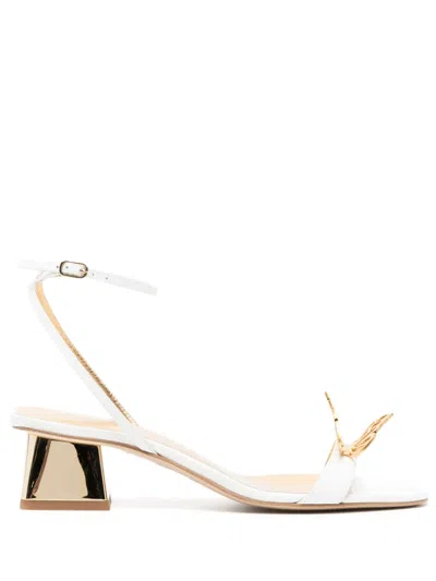 Sophia Webster Mariposa 50mm Leather Sandals In White