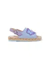 Sophia Webster Mini Butterfly-appliqué Slingback Espadrilles In Purple